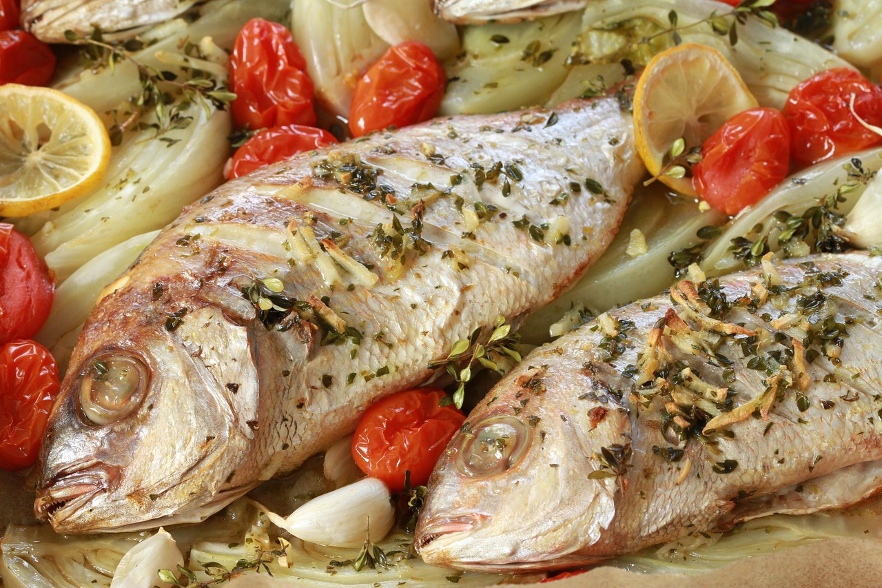 Gegrilde groenten met knoflook en tijm